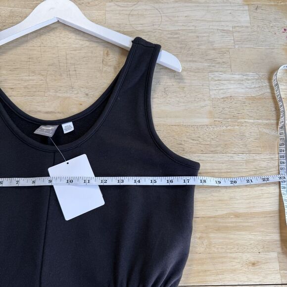 PUMA Glowing Romper Shorts Sleeveless Pockets Sporty Terry Knit Black Small NWT - Picture 7 of 12